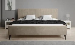 Jackson - Tweepersoonsbed - Velvet beige - 160x200 cm