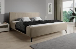 Jackson - Tweepersoonsbed - Velvet beige - 160x200 cm