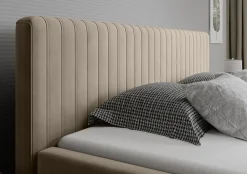 Jackson - Tweepersoonsbed - Velvet beige - 160x200 cm
