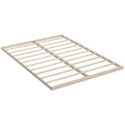 Jarviz - Tweepersoonsbed - Beige ribstof - 180x200 cm