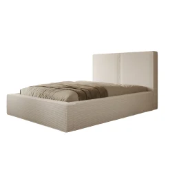 Jarviz - Tweepersoonsbed - Beige ribstof - 140x200 cm