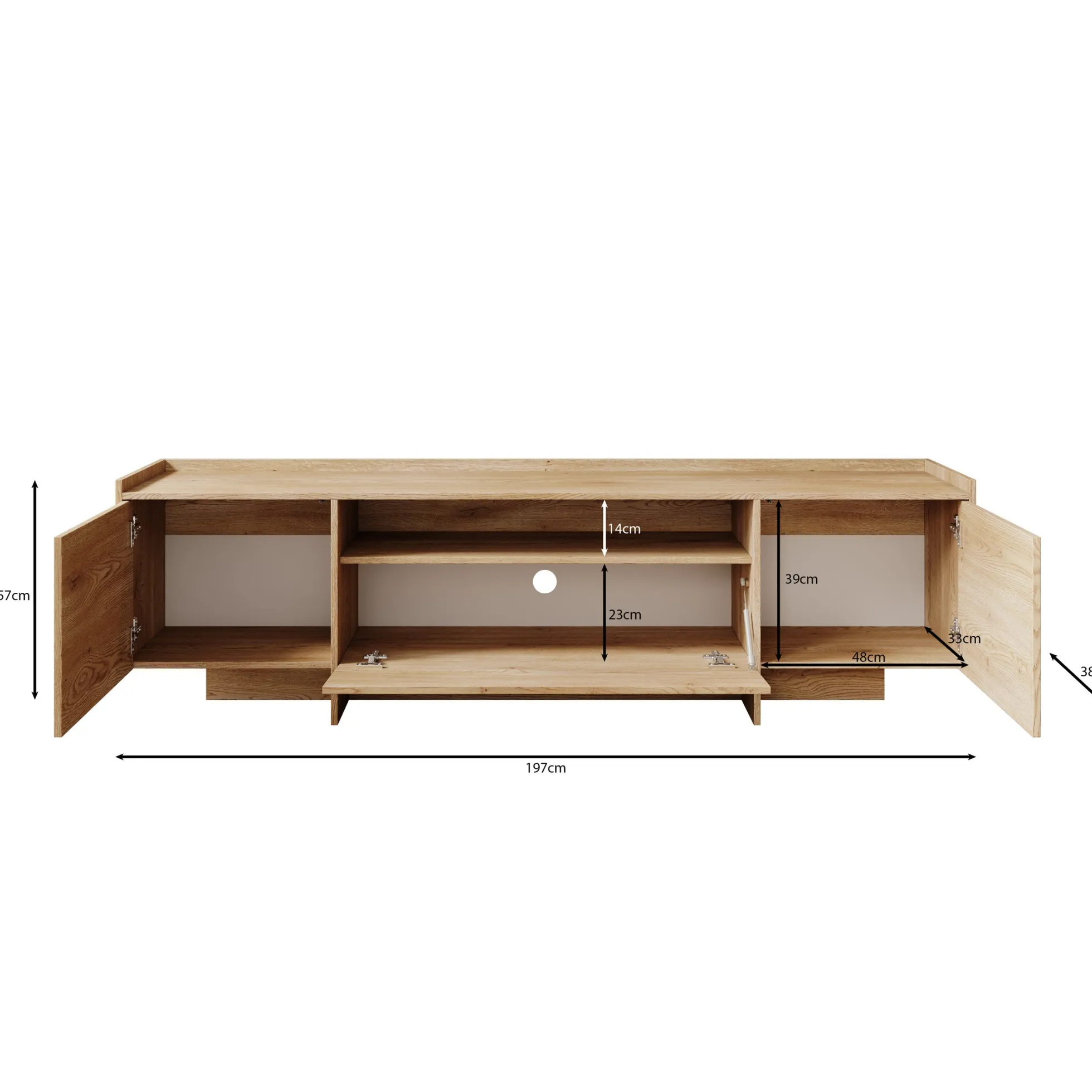Jaxon - TV-Meubel - Eiken