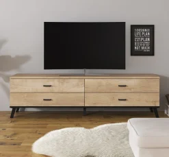Jenny - TV-Meubel met 4 lades - Eiken - 181 cm