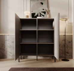 Jordy - Dressoir - Beige - 114x40x135 cm