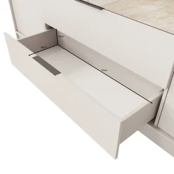 Kaelum - Kledingkast 4-deurs - Eiken - 206x51x200 cm