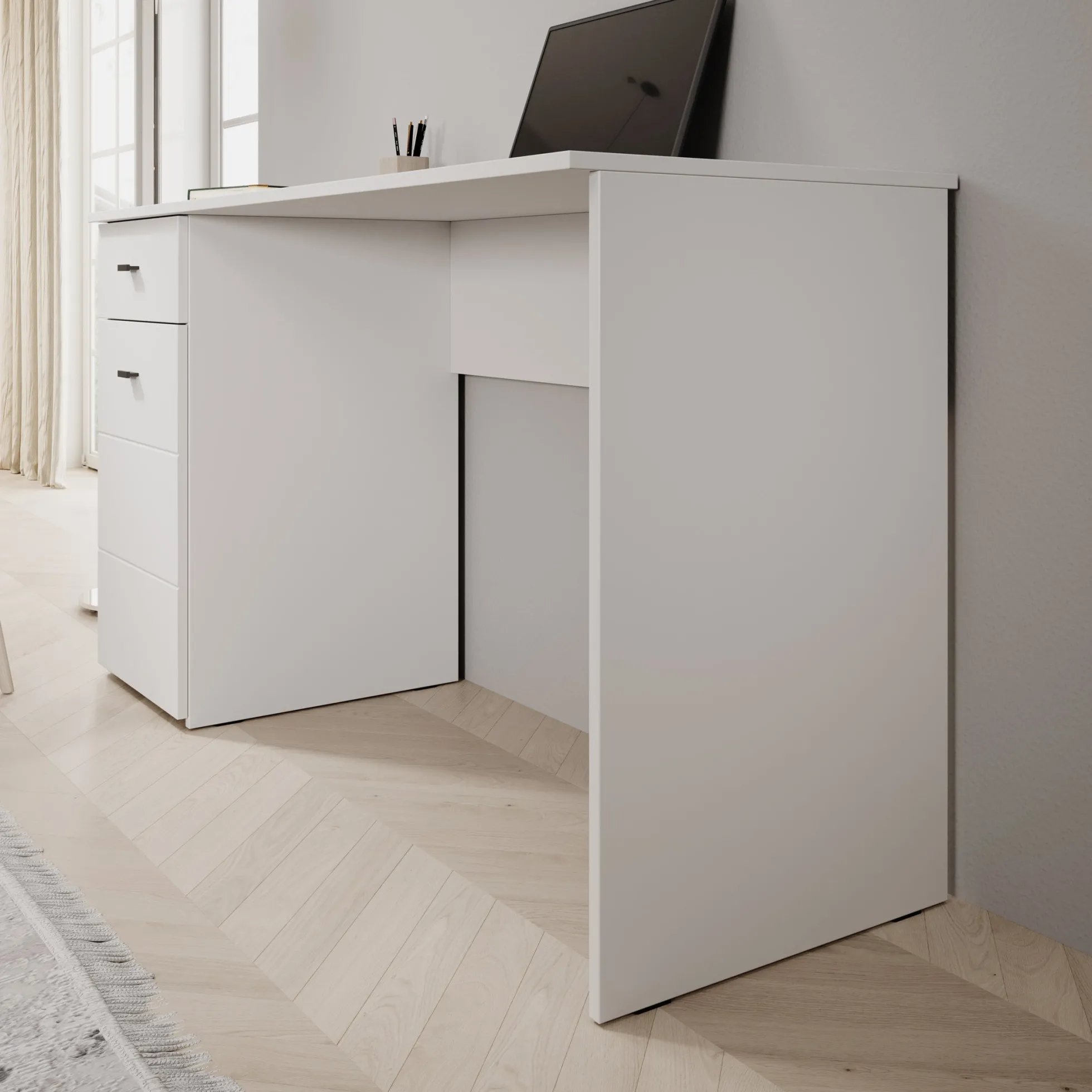 Kairo - Bureau - Wit - 140x50x77 cm