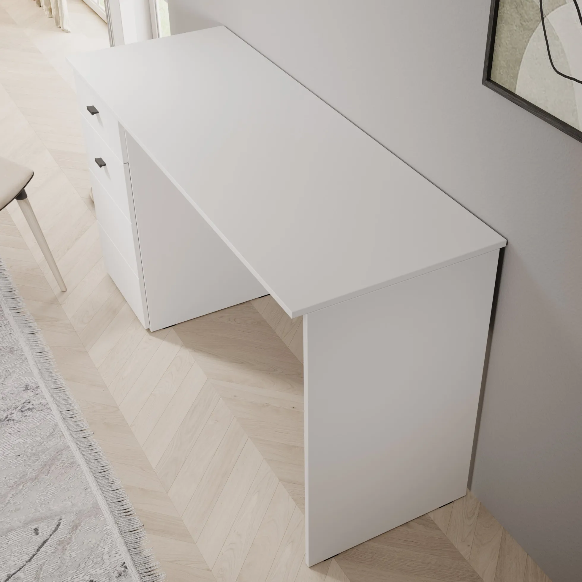 Kairo - Bureau - Wit - 140x50x77 cm