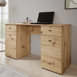 Kano - Bureau - Eikenpatroon - 140x50x77 cm