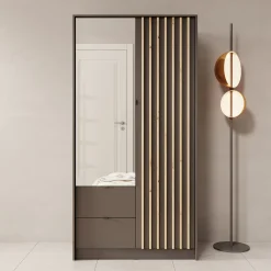 Kavalli - Kledingkast met 2 deuren - Zwart - 102x55x201 cm