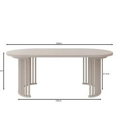 Kaya - Eetkamertafel - Eikenpatroon/Zwart - Uitschuifbaar - 100/150/20