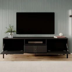 Kaylan - TV-Meubel - Zwart - 180 cm