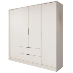 Kellan - Kledingkast 4-deurs - Beige - 206x51x200 cm
