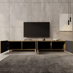 Kenderes - TV-Meubel - Eiken - 200x41x38 cm