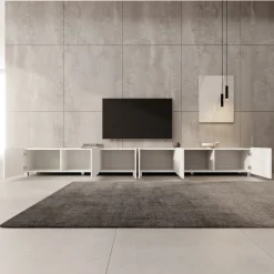 Kenderes - TV-Meubel - Wit - 300x41x38 cm