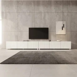 Kenderes - TV-Meubel - Wit - 300x41x38 cm