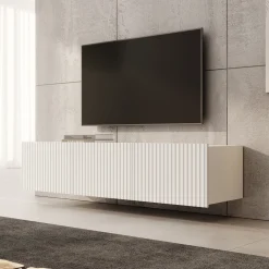 Kenderes - TV-Meubel - Wit - 150x41x38 cm