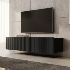 Kenderes - TV-Meubel - Zwart - 150x41x38 cm