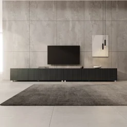 Kenderes - TV-Meubel - Zwart - 300x41x38 cm