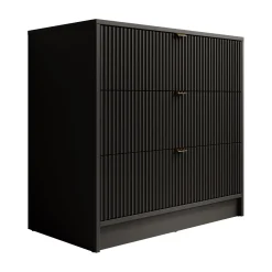 Ladekast Tavares - Zwart - 80 cm