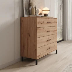 Ladekast Vidor - Eiken - 93x40x90 cm
