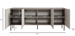 Laguna - Dressoir - Beige - 200x40x80 cm