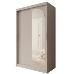 Lava - Kledingkast met 2 schuifdeuren - Beige - 120x62x200 cm