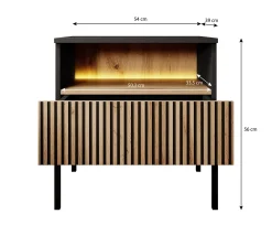 Legend - Nachtkastje - Beige - 54x39x56 cm
