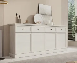 Leroy - Dressoir - Wit - 193x40x86 cm