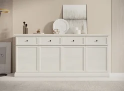 Leroy - Dressoir - Wit - 193x40x86 cm