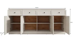 Leroy - Dressoir - Wit - 193x40x86 cm