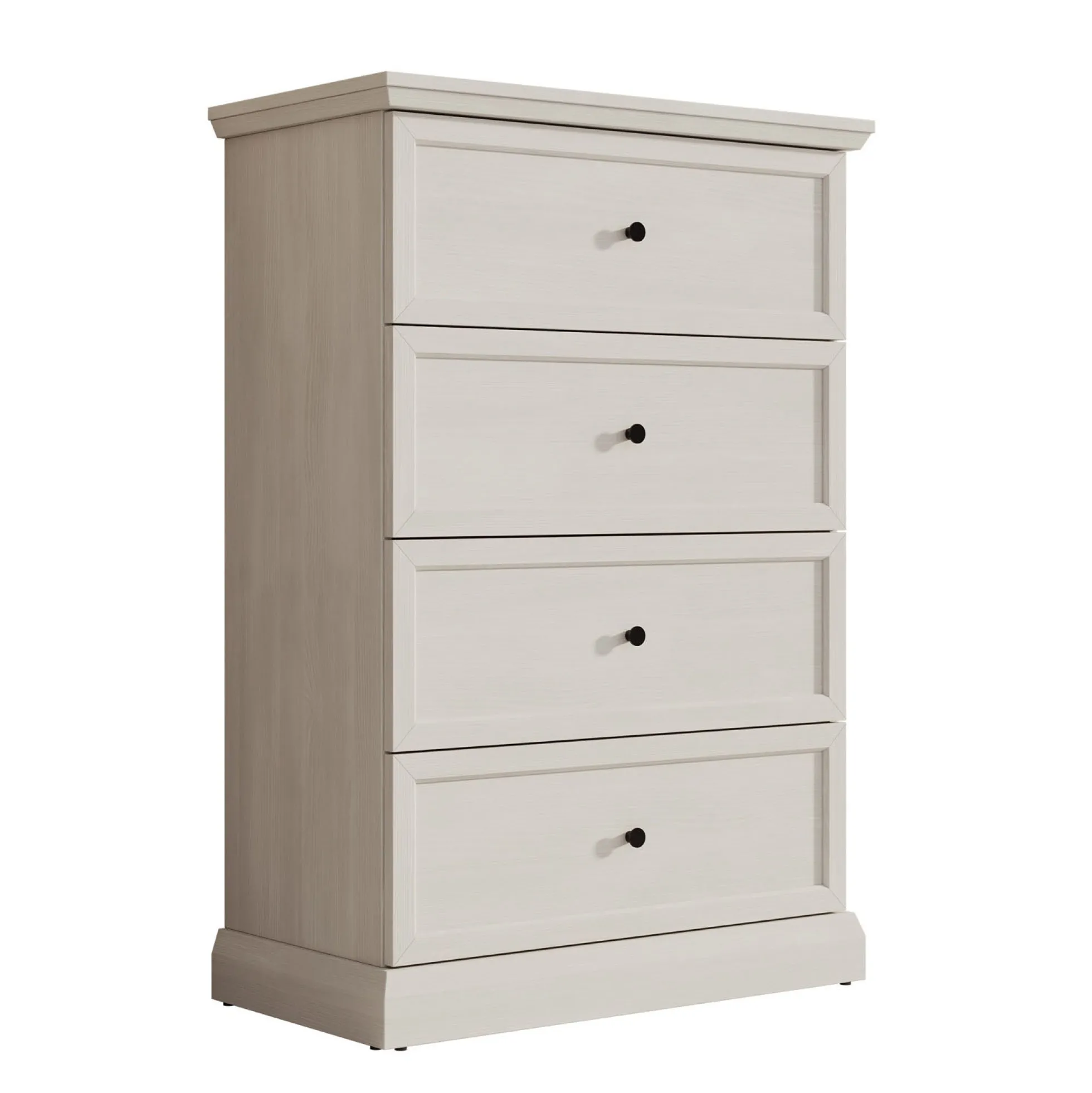 Leroy - Ladekast - Wit eiken - 75x40x110 cm