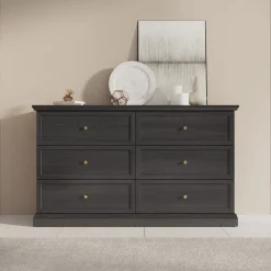Leroy - Ladekast - Zwart eiken - 146x40x86 cm
