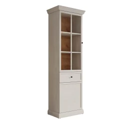 Leroy - Vitrinekast - Wit - 63x41x199 cm