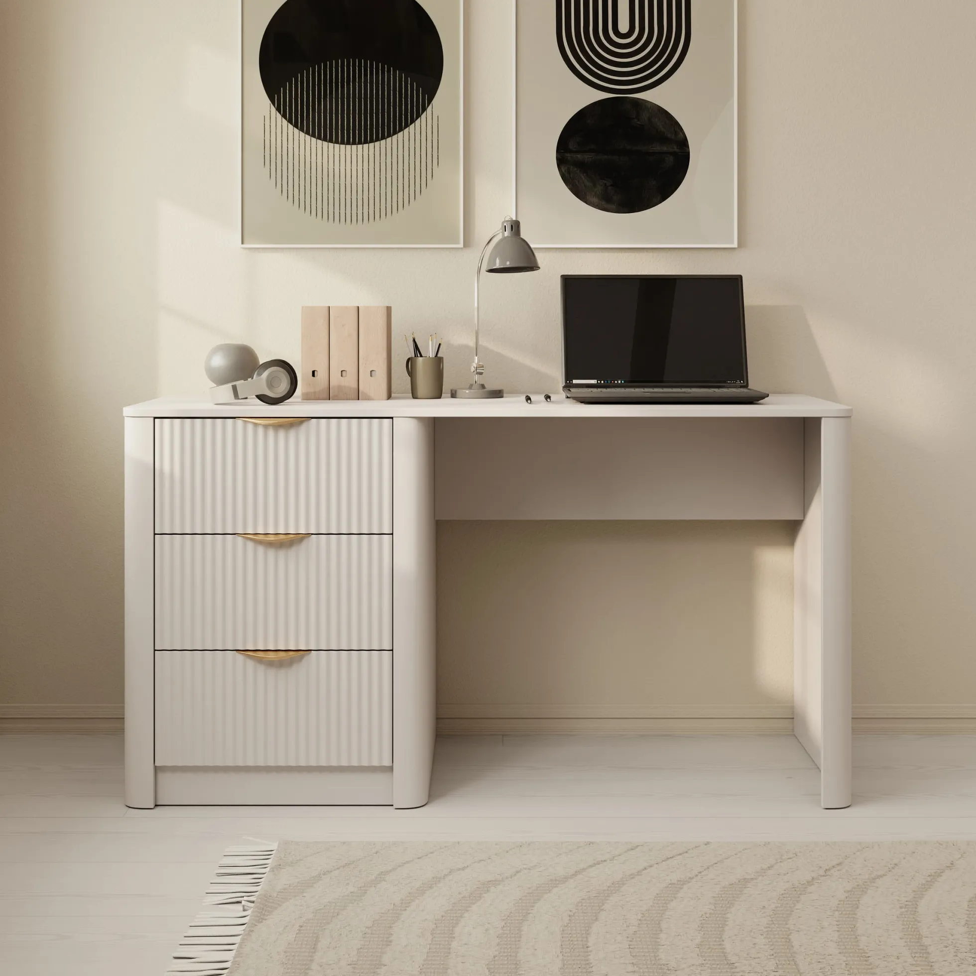 Lima - Bureau - Beige - 140x55x76 cm
