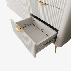 Lima - Dressoir - Wit - 163x38x81 cm