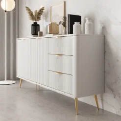Lima - Dressoir - Wit - 163x38x81 cm