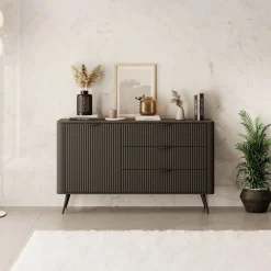 Lima - Dressoir - Zwart - 138x38x81 cm