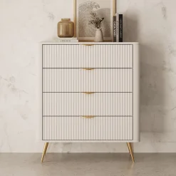 Lima - Ladekast - Beige - 88x38x101 cm