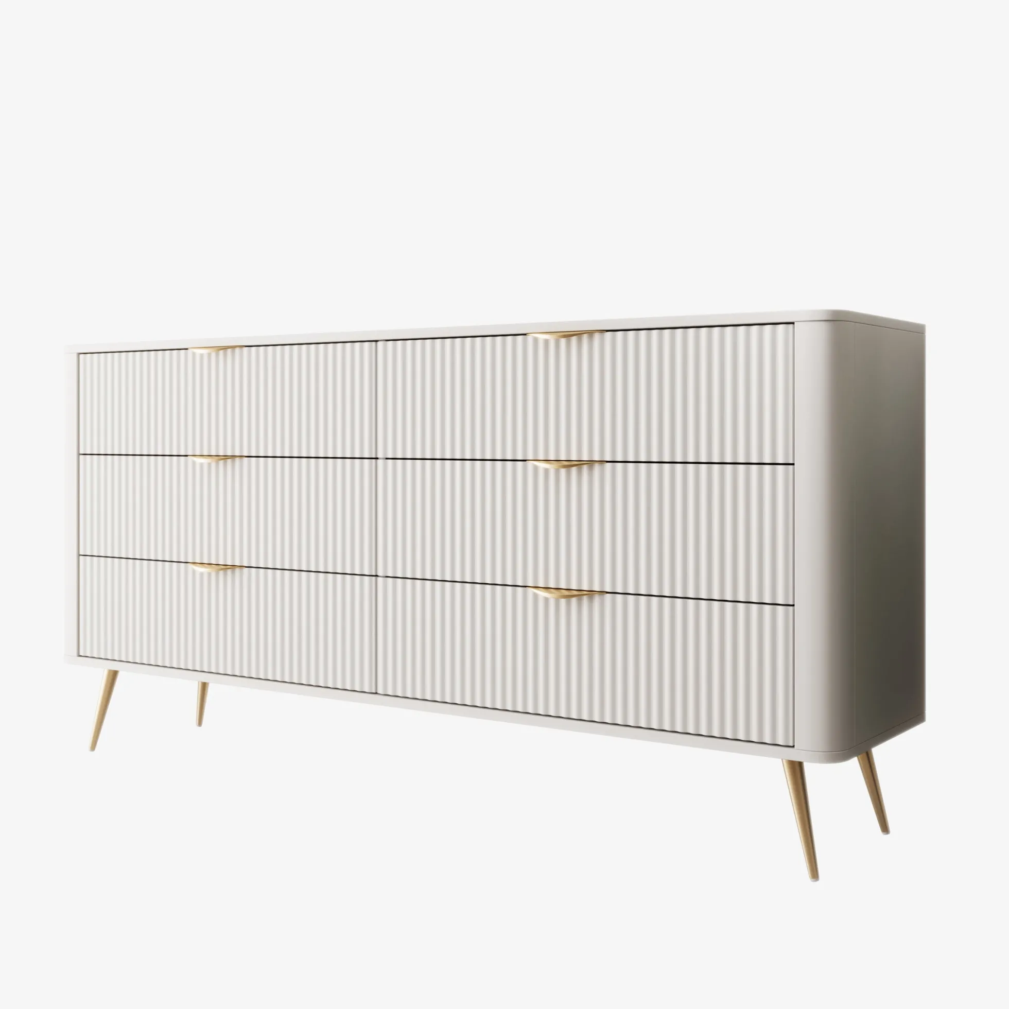 Lima - Ladekast - Wit - 163x38x81 cm