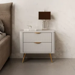 Lima - Nachtkastje - Beige - 63x38x55 cm