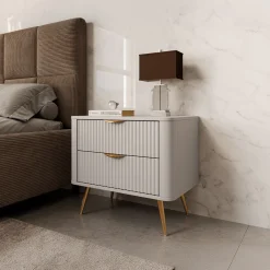 Lima - Nachtkastje - Beige - 63x38x55 cm