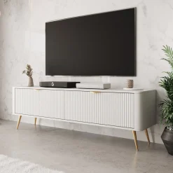Lima - TV-Meubel - Wit - 163x38x51 cm