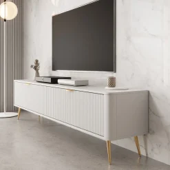 Lima - TV-Meubel - Wit - 200x38x51 cm