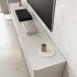 Lima - TV-Meubel - Wit - 200x38x51 cm