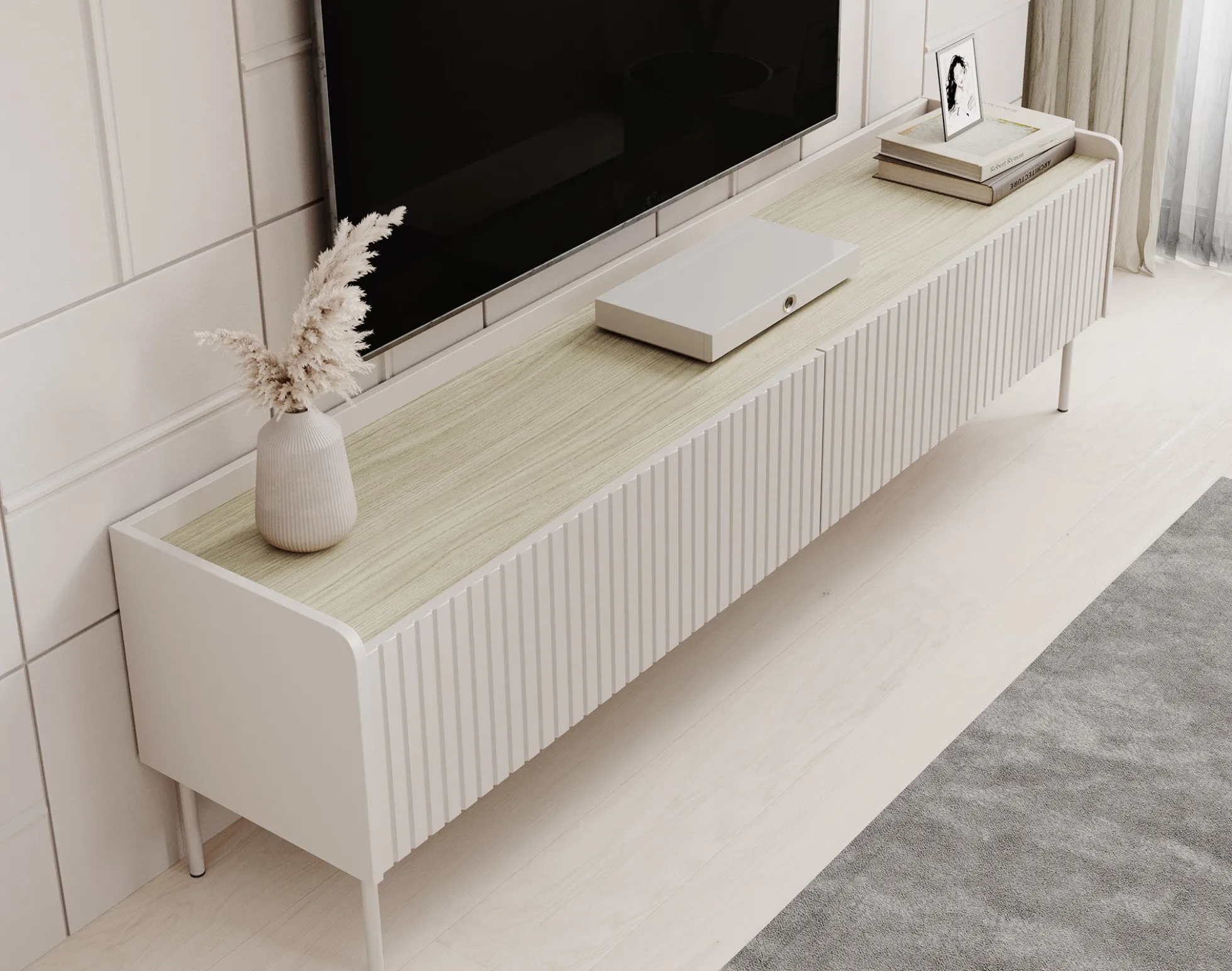 Livako - TV-Meubel - Beige - 181 cm