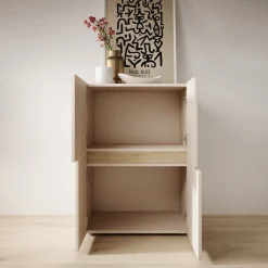 Lombok - Dressoir - Beige - 60x42x84 cm