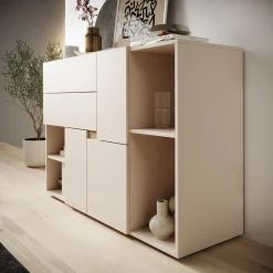 Lombok - Dressoir - Beige - 120x42x84 cm