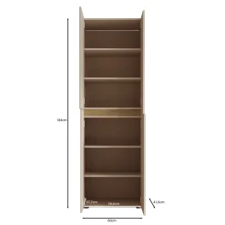 Lombok - Kledingkast met 4 deuren - Groen - 60x42x184 cm