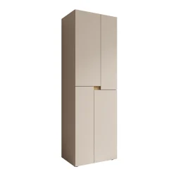 Lombok - Kledingkast met 4 deuren - Beige - 60x42x184 cm