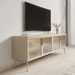 Lomo - TV-Meubel - Beige - 181x39x62 cm